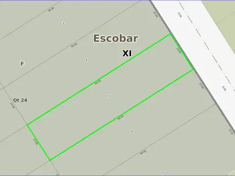 Terreno en Venta 94  mts Fondo