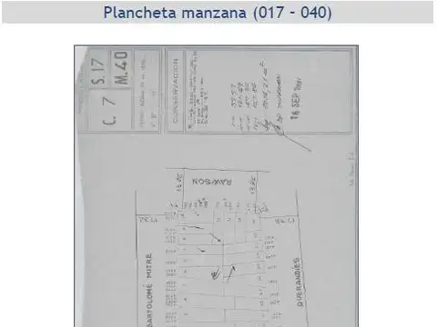 Terreno en Venta 6  mts Frente