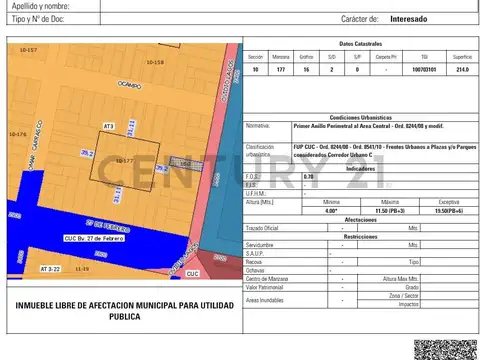 LOTE EN BARRIO PARQUE