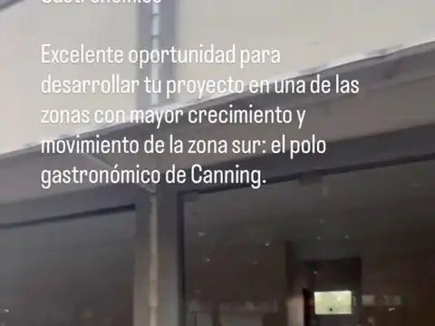 Local en Alquiler – Canning | Polo Gastronómico