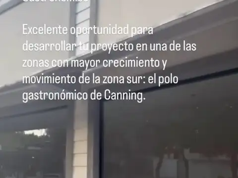 Local en Alquiler – Canning | Polo Gastronómico