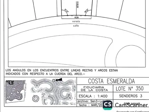 VENTA LOTE COSTA ESMERALDA FONDO LIBRE OPORTUNIDAD