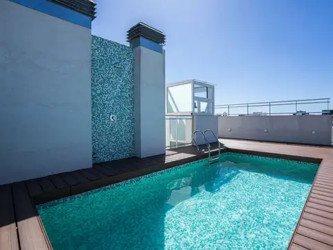 Dos ambientes con balcón y amenities en alquiler temporario en Caballito