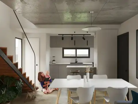 Casa 3 ambientes con 2 baños