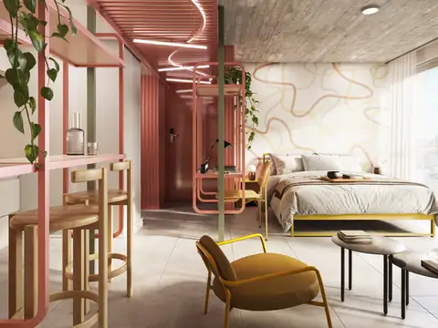 Departamento Monoambiente con 1 baño