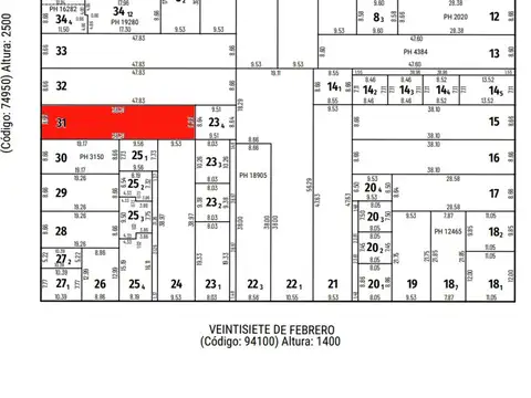 LOTE EN VENTA PARA CONSTRUCTORA BARRIO ABASTO