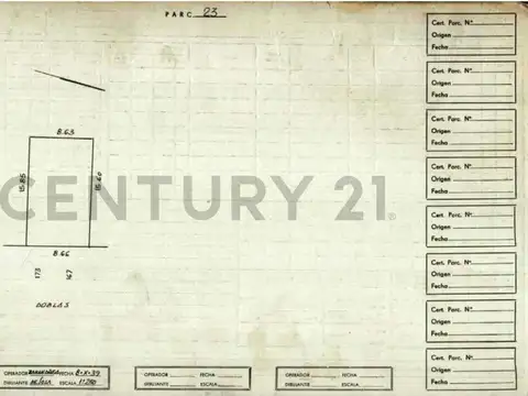Terreno en Venta 15,70  mts Fondo