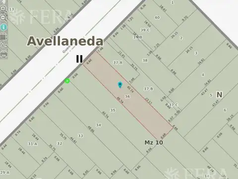 Terreno en Venta 17  mts Frente