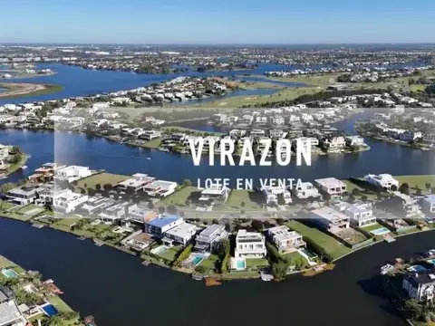 Lote en venta con costa al lago en virazón, nordelta