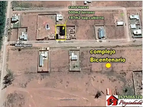 Casa 3 ambientes con 1 baño