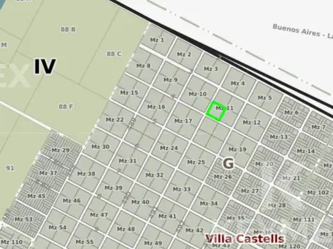 Terreno en Venta 50  mts Fondo