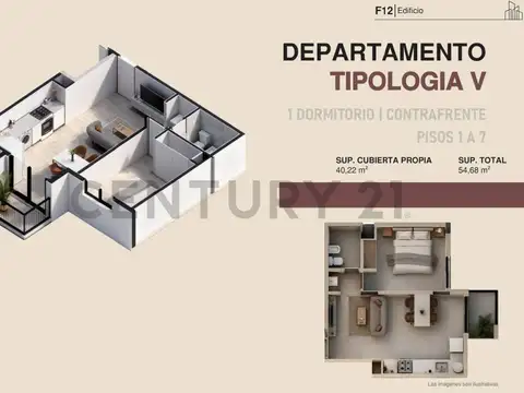 Departamento en Venta de Monoambiente