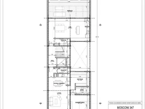 Terreno en Venta 38  mts Fondo