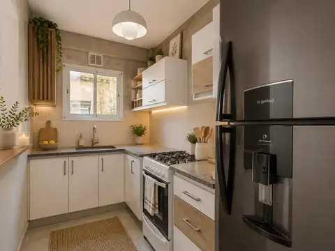 Venta Departamento 2ambientes/Refaccionado/3er piso por escalera/Terraza/Luminoso