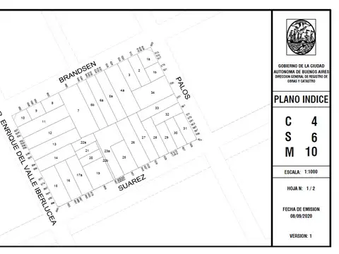LOTE 530m² - 17,32mts. x 30,80mts. - LA BOCA - DISTRITO DE LAS ARTES - VENTA