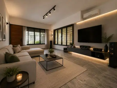 Casa 4 amb en venta- Merlo - Patio y Salón