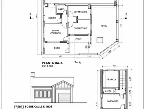 Casa 5 ambientes con 2 baños