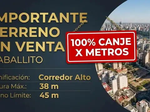 TERRENO EN VENTA EN CABALLITO -CORREDOR ALTO (CA)-