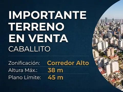 Terreno en Venta en Caballito, Capital Federal