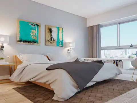 Departamento 2 ambientes con 1 baño