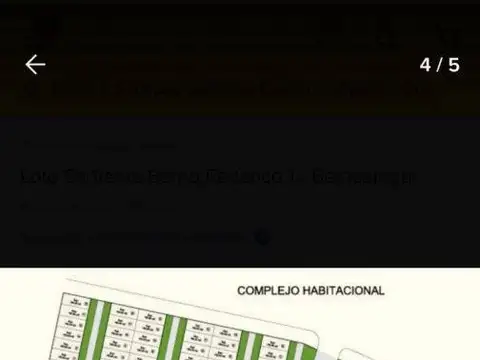 Terreno en Venta 8  mts Frente