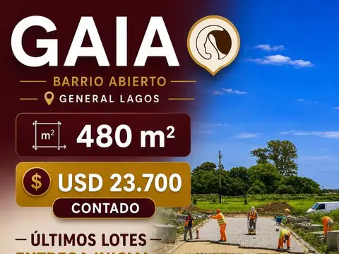 LOTES BARRIO ABIERTO GAIA - GENERAL LAGOS