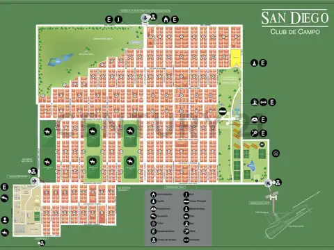 Club de campo San Diego , Piso 0