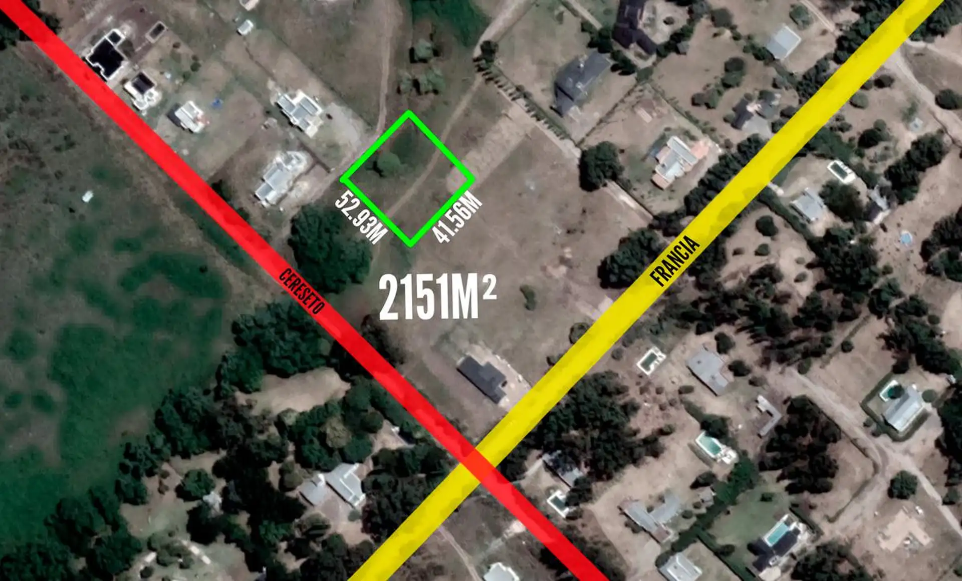 Terreno 2151m² en calle Cereseto entre Israel y Francia
