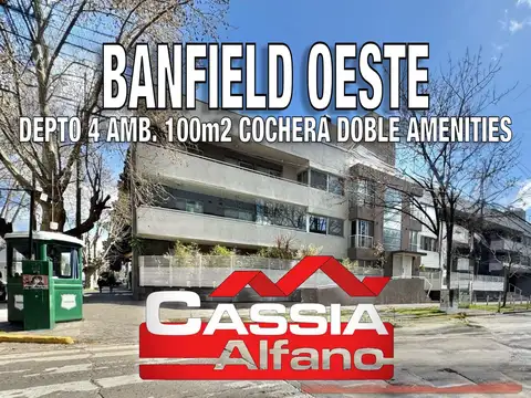 DEPARTAMENTO IMPECABLE ESTADO 4 AMBIENTES, COCHERA DOBLE, BALCON Y AMENITIES