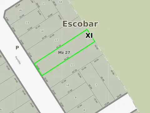 LOTE EN VENTA 425 M2 EN MATHEU, ESCOBAR 