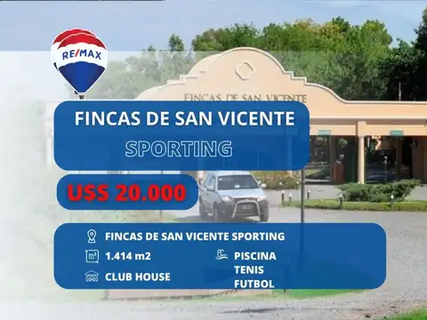 Terreno en Venta en Fincas de San Vicente, Canning