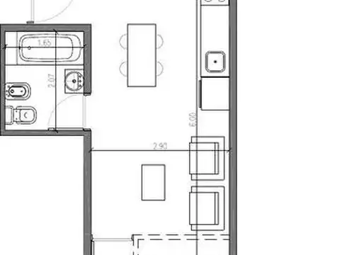 Departamento en Venta de Monoambiente
