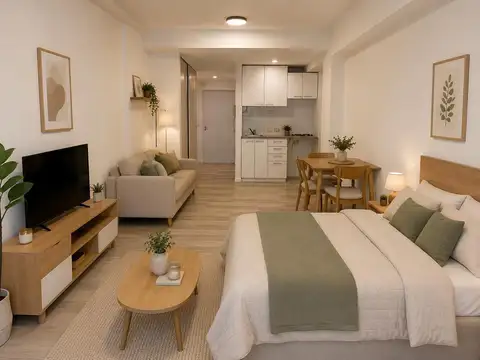 Venta departamento monoambiente con balcón Boedo