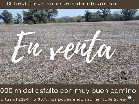 Excelente ubicación a 2.000 m del asfalto