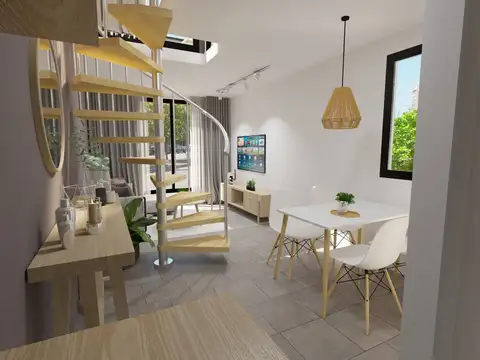 Departamento 2 ambientes con 1 baño