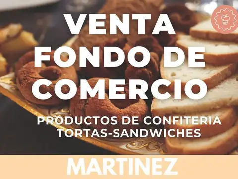 Vta. 1 fondo de comercio - Martinez