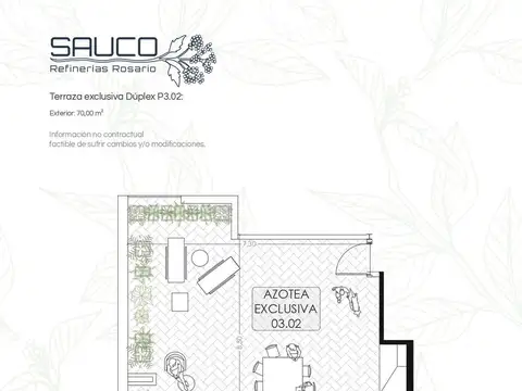 Departamento 3 ambientes con 1 baño