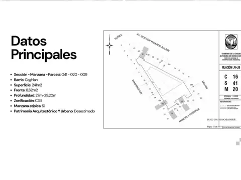 Terreno en Venta en Coghlan, USD 600.000