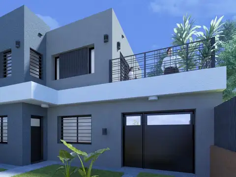 Casa en venta a nueva 3 dormitorios, cochera doble, parilla, patio y pileta, garita 8 Funes