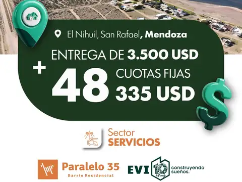 Lote En El Nihuil - Loteo Paralelo 35 - Lotes Desde 875 M2