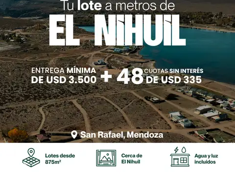 Lote En El Nihuil - Loteo Paralelo 35 - Lotes Desde 875 M2