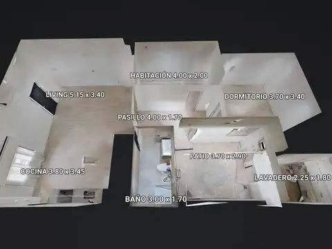 Depto Tipo Casa en Venta de 3 ambientes
