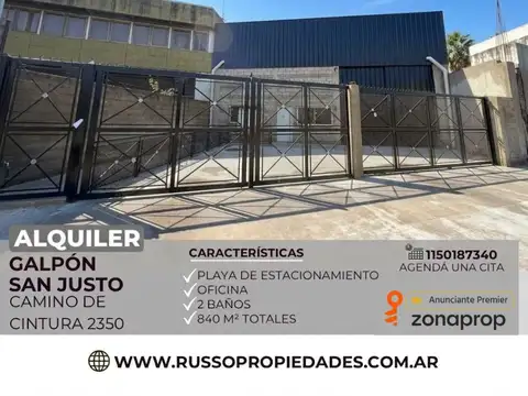 Alquiler de Galpón en San Justo, La Matanza