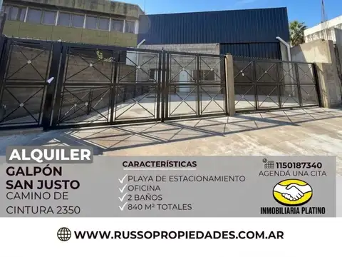 Alquiler de Galpón en San Justo, La Matanza