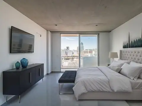 Monoambiente Chacarita Colegiales al frente con balcón a estrenar