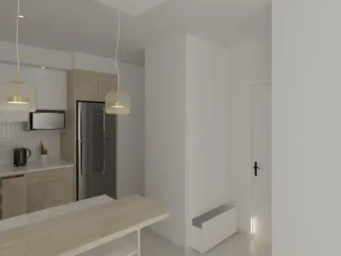 Departamento 2 ambientes con 1 baño