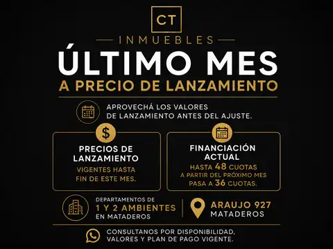 Tu 2 Ambientes Con Parrilla Propia Desde USD 13.000 + Cuotas