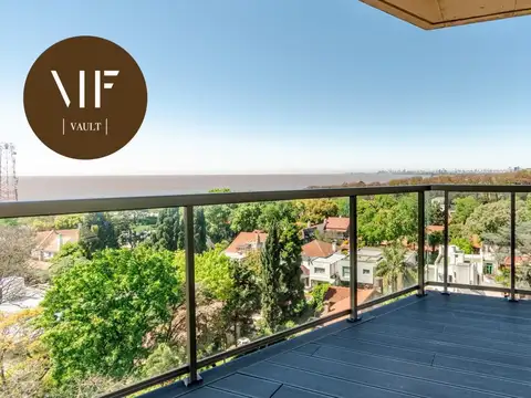 Departamento de 3 ambientes con cochera y vista al Río en venta en Barlovento Towers, La Lucila.