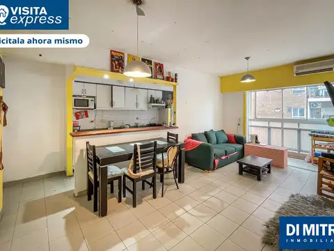 Depto 3 amb La Boca con balcón y 2 dormitorios