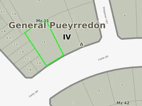 60 e/ Diagonal 107 y Diagonal 111